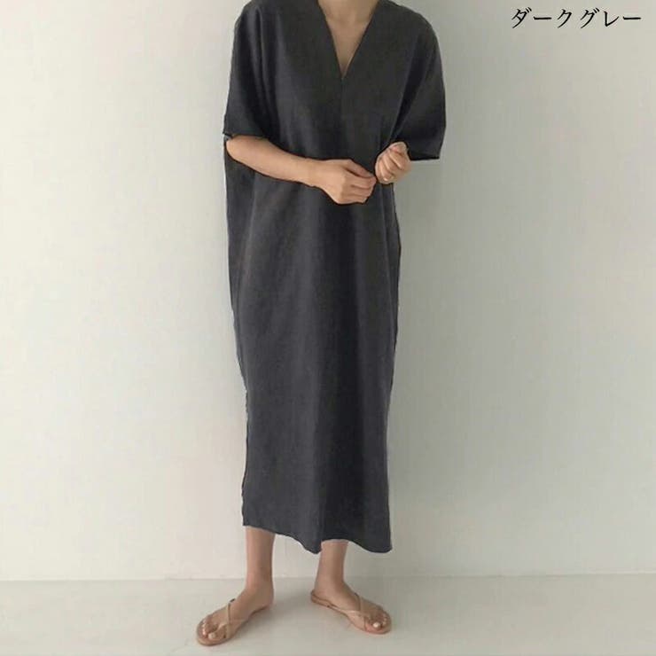 リゼッタ リネン ロングワンピース ガウン コート ジャケット