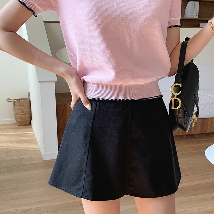 ステッチデザイン サマーニット 韓国ファッション | COCOMOMO | 詳細画像6 