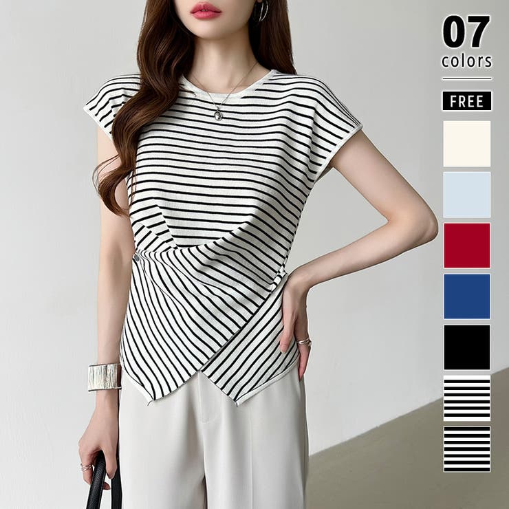 クロストップス サマーニット フレンチスリーブ | COCOMOMO | 詳細画像1 