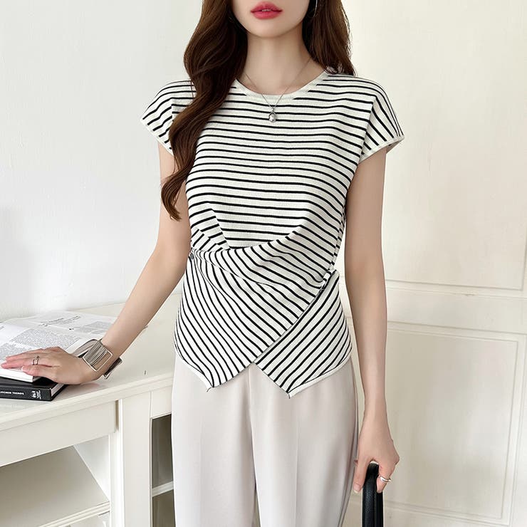 クロストップス サマーニット フレンチスリーブ | COCOMOMO | 詳細画像10 