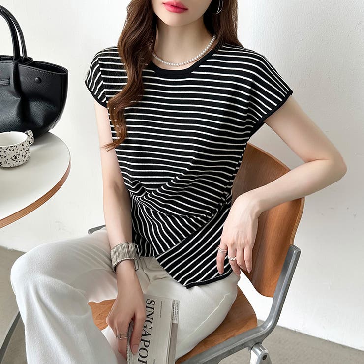 クロストップス サマーニット フレンチスリーブ | COCOMOMO | 詳細画像17 