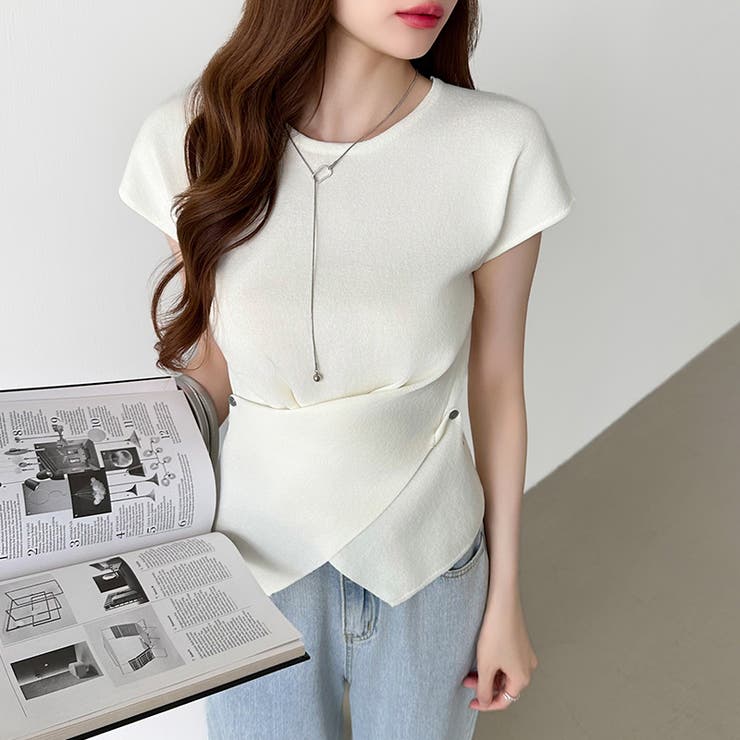 クロストップス サマーニット フレンチスリーブ | COCOMOMO | 詳細画像21 