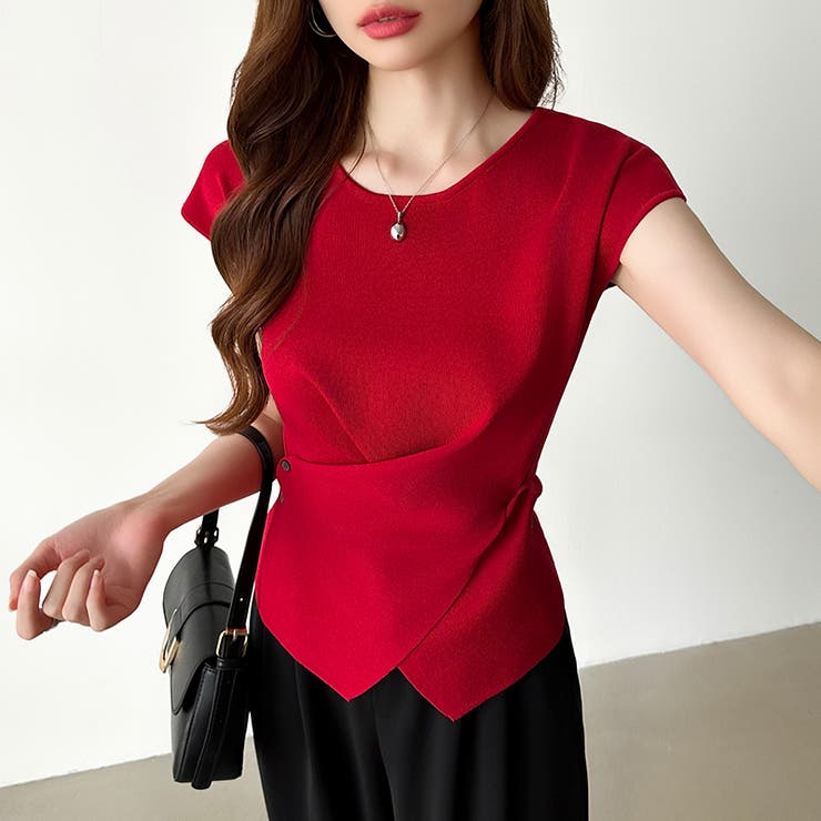 クロストップス サマーニット フレンチスリーブ | COCOMOMO | 詳細画像28 