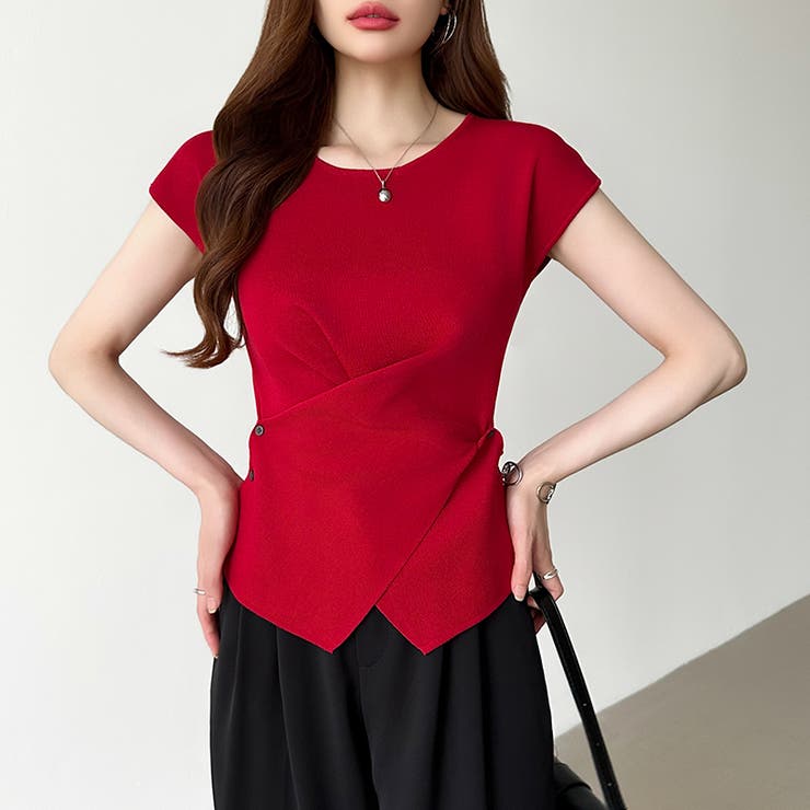 クロストップス サマーニット フレンチスリーブ | COCOMOMO | 詳細画像30 