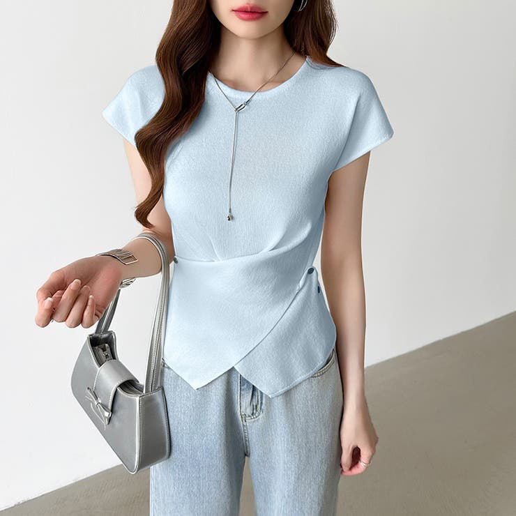 クロストップス サマーニット フレンチスリーブ | COCOMOMO | 詳細画像33 