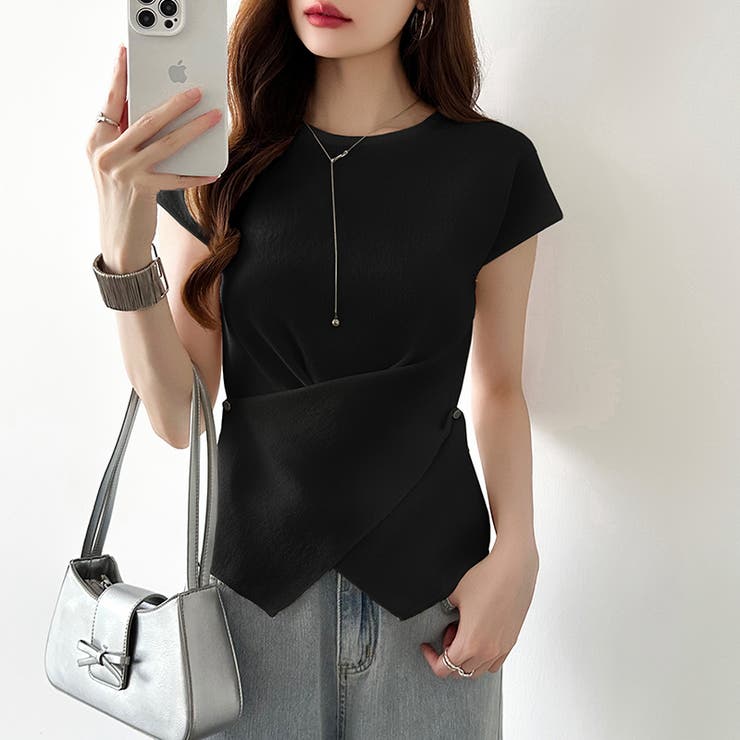 クロストップス サマーニット フレンチスリーブ | COCOMOMO | 詳細画像37 