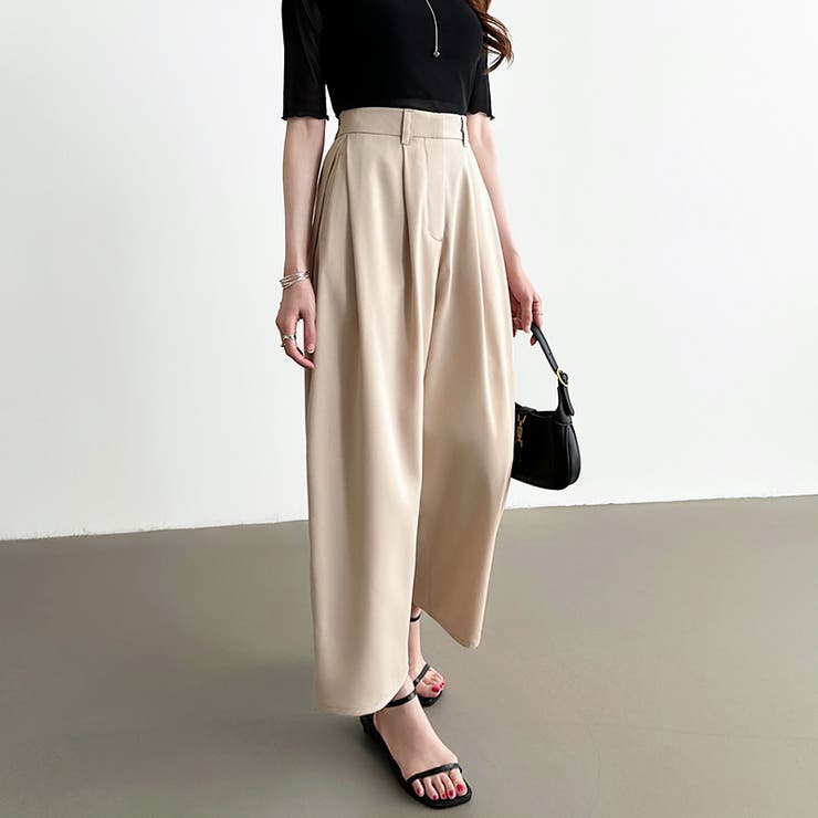 カーブパンツ バレルレッグパンツ ワイドパンツ | COCOMOMO | 詳細画像11 