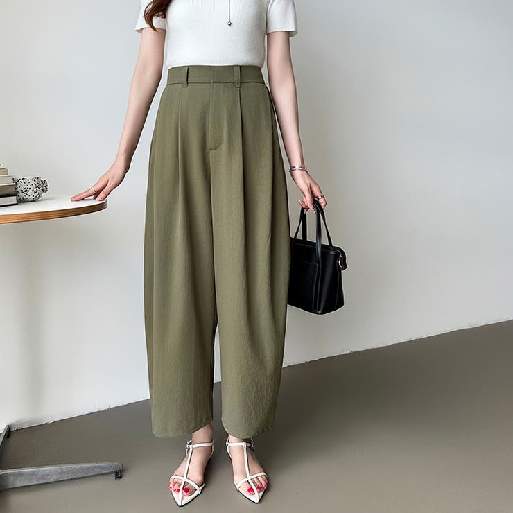 カーブパンツ バレルレッグパンツ ワイドパンツ | COCOMOMO | 詳細画像23 