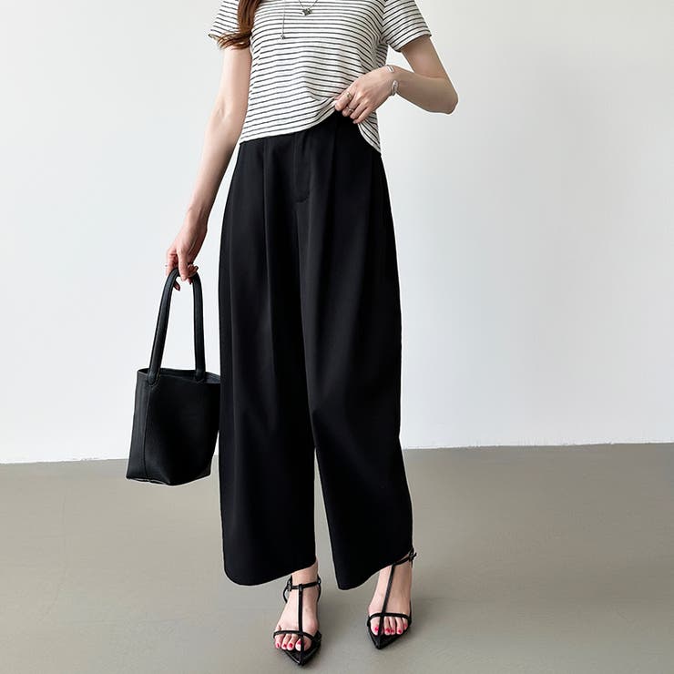 カーブパンツ バレルレッグパンツ ワイドパンツ | COCOMOMO | 詳細画像25 