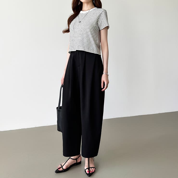 カーブパンツ バレルレッグパンツ ワイドパンツ | COCOMOMO | 詳細画像27 