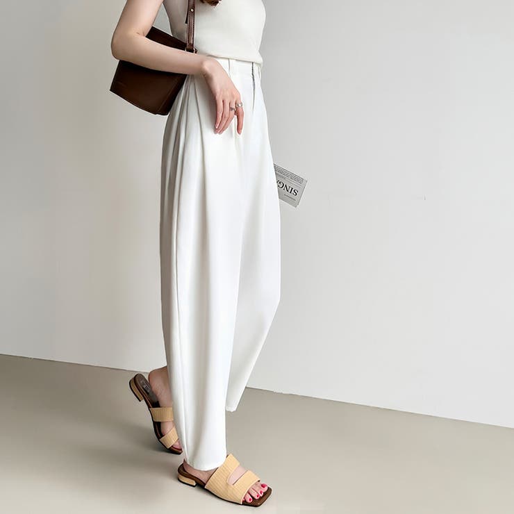 カーブパンツ バレルレッグパンツ ワイドパンツ | COCOMOMO | 詳細画像7 