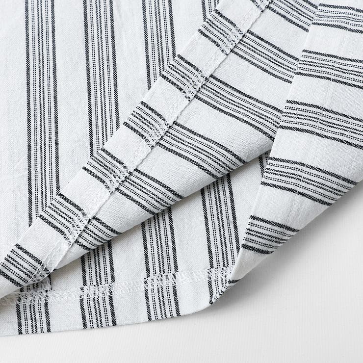 ストライプパンツ ワイドパンツ コットンリネン | COCOMOMO | 詳細画像19 