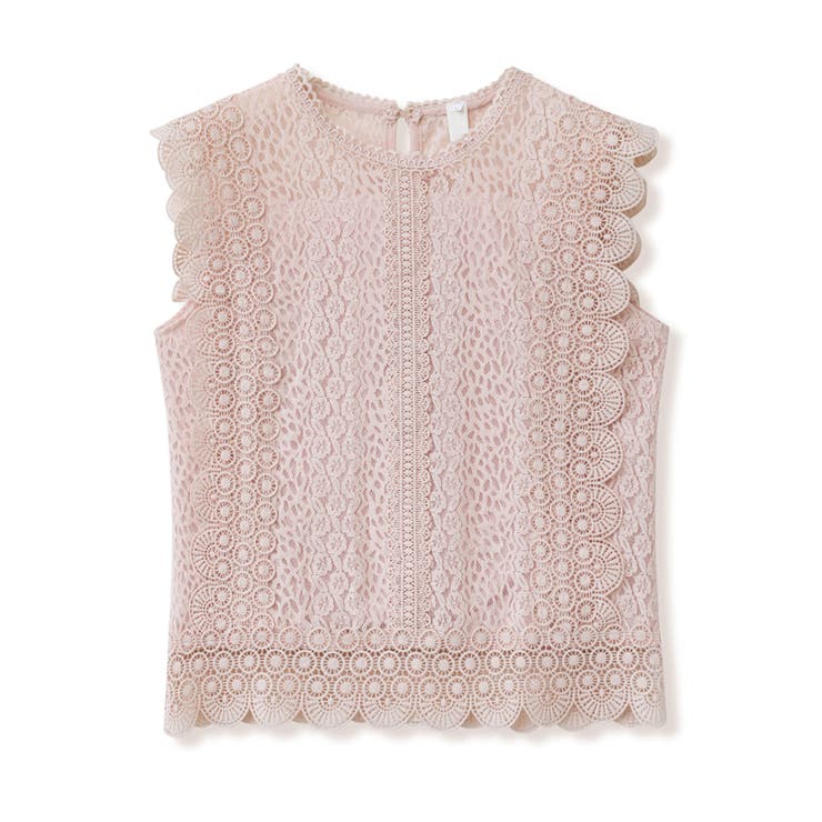 レーストップス スカラップ レースブラウス | COCOMOMO | 詳細画像15 