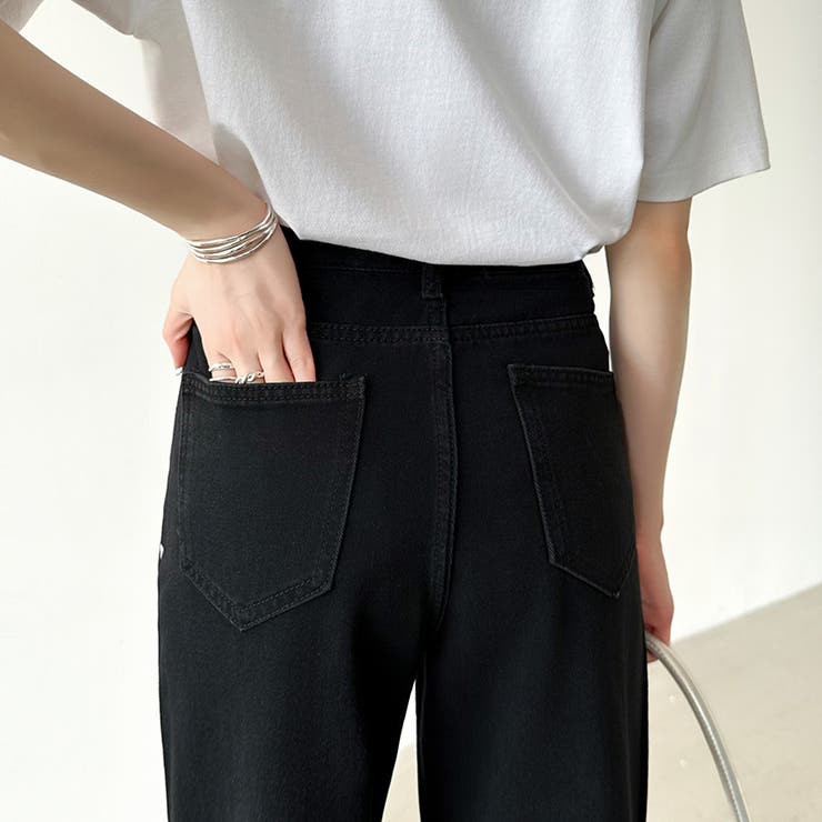 ハートスタッズデニムパンツ ハート柄 デニムパンツ | COCOMOMO | 詳細画像13 