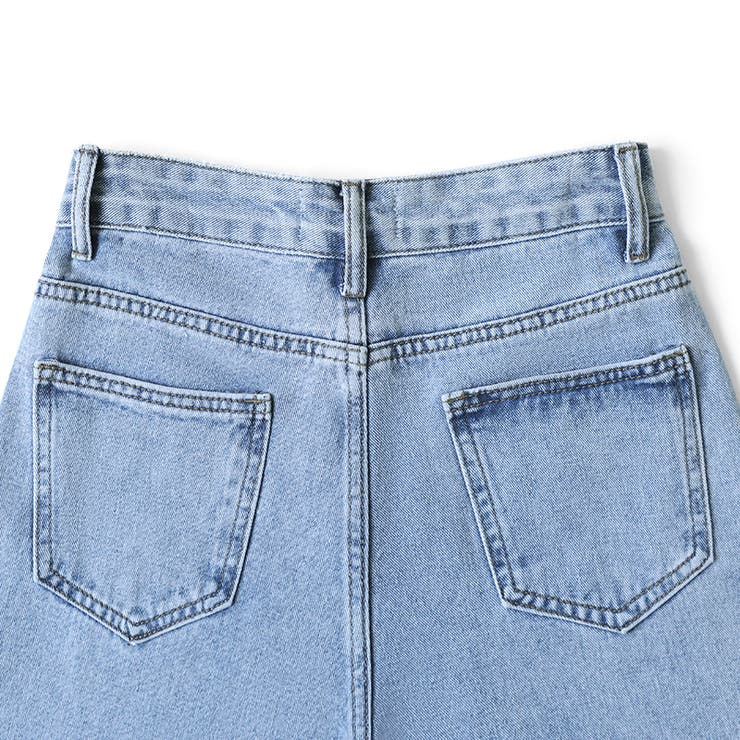 ハートスタッズデニムパンツ ハート柄 デニムパンツ | COCOMOMO | 詳細画像18 