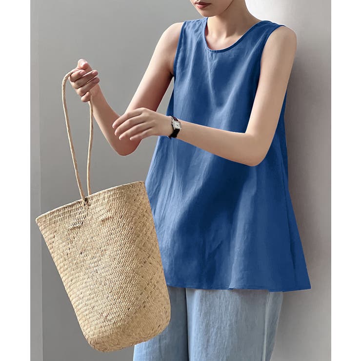 バックリボン ノースリーブブラウス チュニック | COCOMOMO | 詳細画像11 