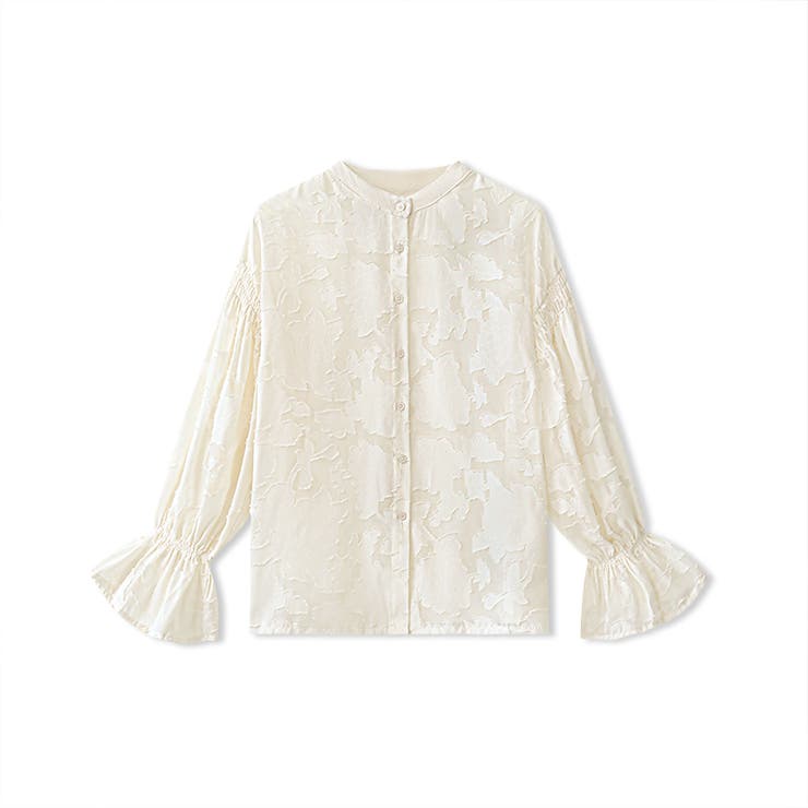 前後2way ジャガードブラウス シフォンブラウス | COCOMOMO | 詳細画像47 