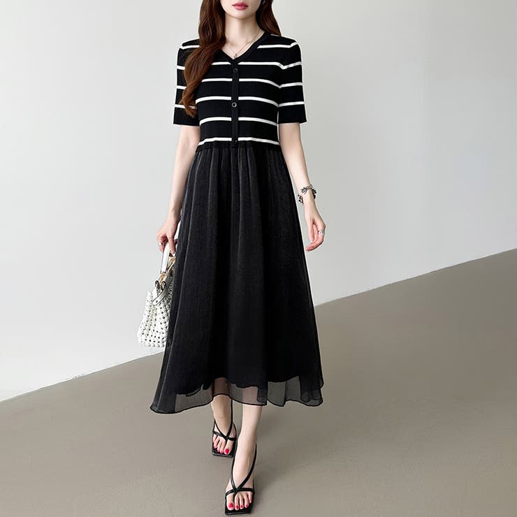 ドッキングワンピース オーガンジー 夏ワンピース | COCOMOMO | 詳細画像10 