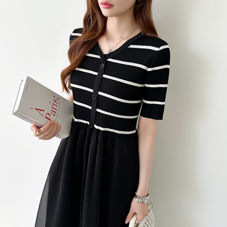 ドッキングワンピース オーガンジー 夏ワンピース | COCOMOMO | 詳細画像13 