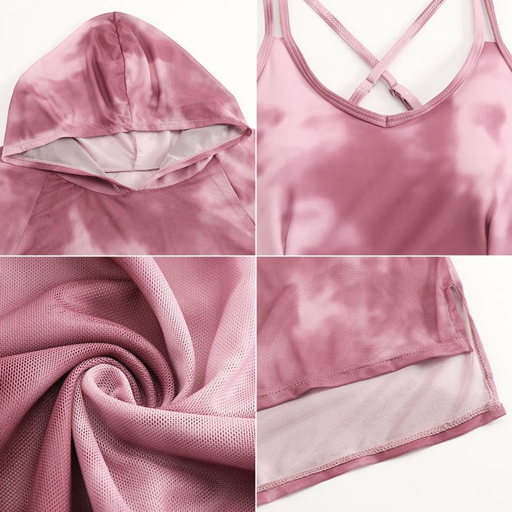 タンキニ水着 シアーパーカーセット 水着体型カバー | COCOMOMO | 詳細画像16 