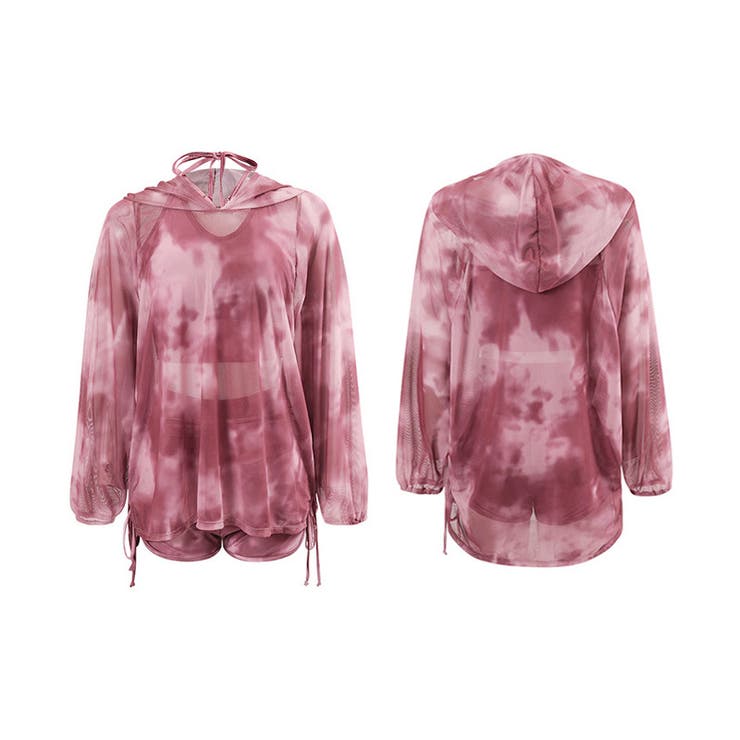 タンキニ水着 シアーパーカーセット 水着体型カバー | COCOMOMO | 詳細画像21 