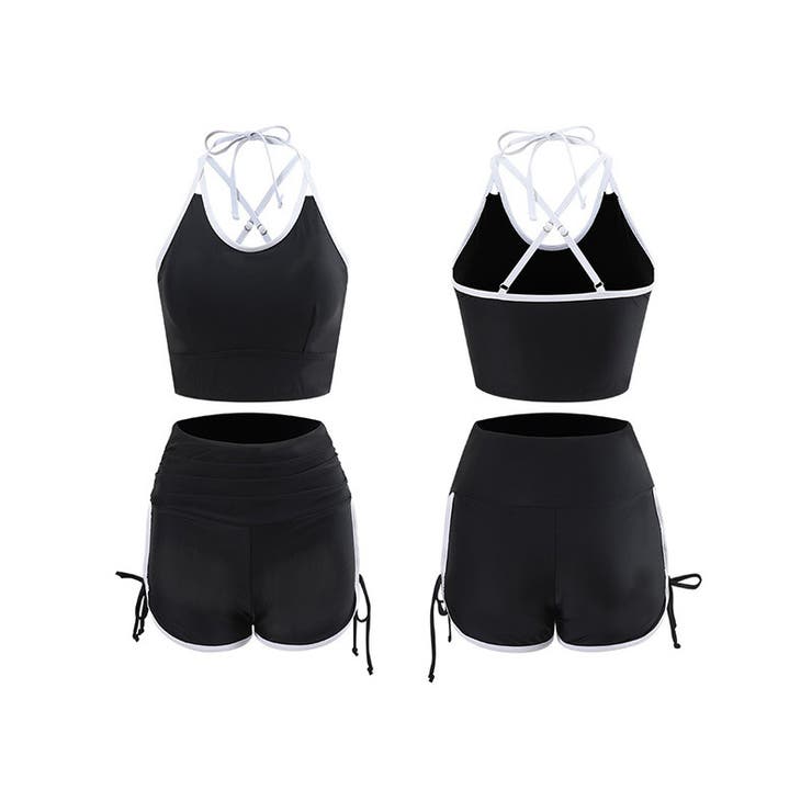 タンキニ水着 シアーパーカーセット 水着体型カバー | COCOMOMO | 詳細画像24 