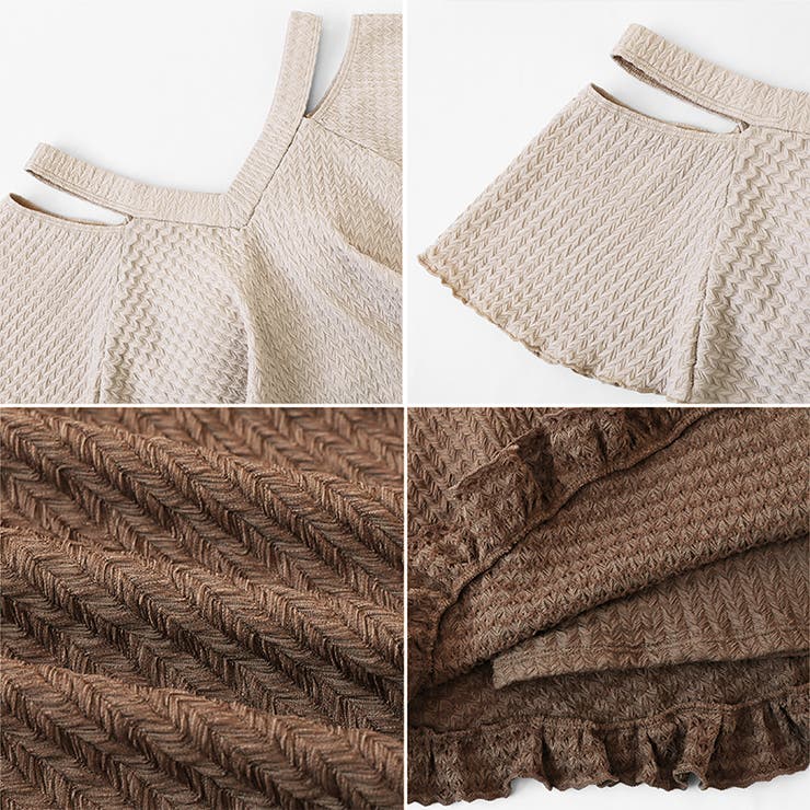 オフショルワンピース水着 ワンピース水着 水着体型カバー | COCOMOMO | 詳細画像11 