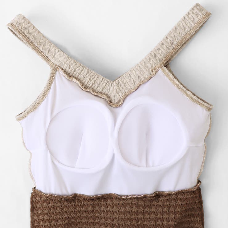 オフショルワンピース水着 ワンピース水着 水着体型カバー | COCOMOMO | 詳細画像12 