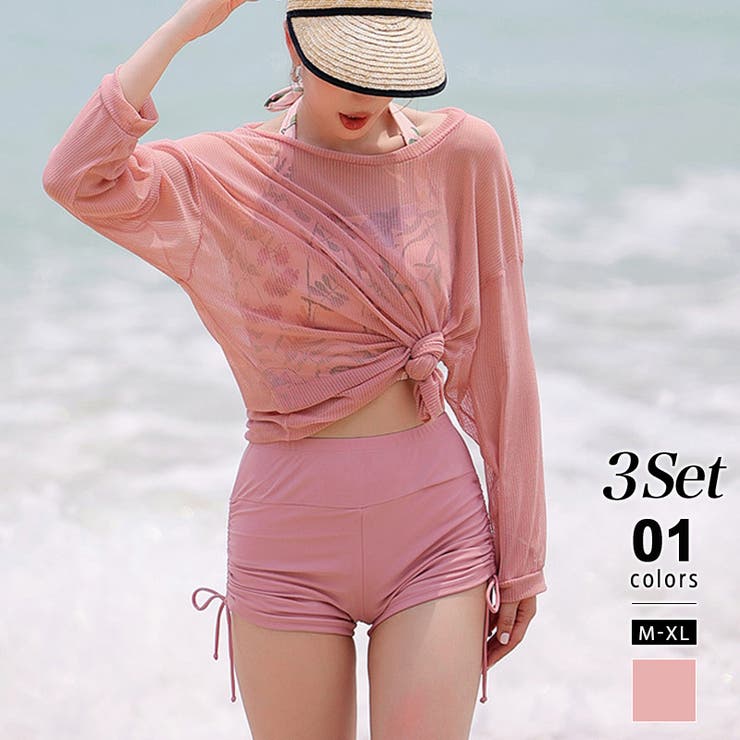 タンキニ水着 ラッシュガード シアートップス | COCOMOMO | 詳細画像1 