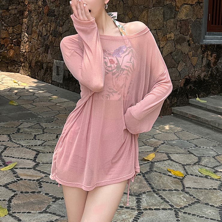 タンキニ水着 ラッシュガード シアートップス | COCOMOMO | 詳細画像3 