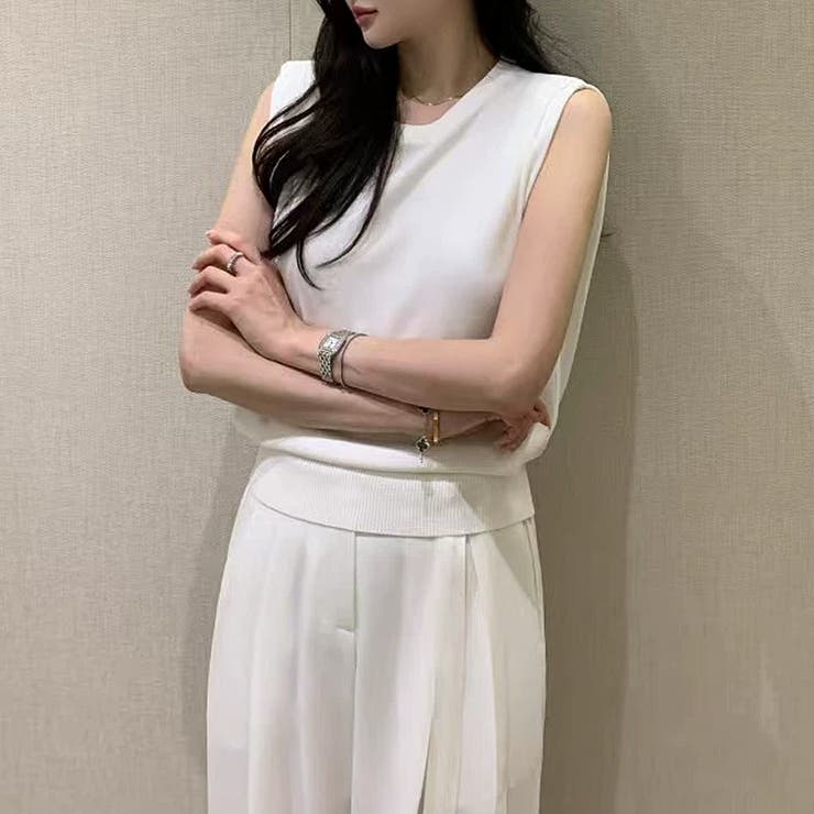 ノースリーブ サマーニット 夏トップス | COCOMOMO | 詳細画像14 