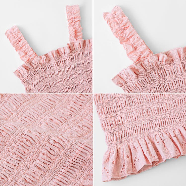 シャーリングキャミソール ティアードスカート セットアップ夏 | COCOMOMO | 詳細画像26 