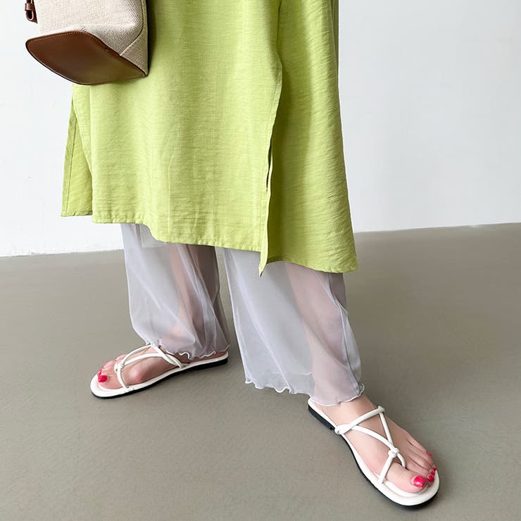 シアーレギンス チュールレギンス レギンスパンツ | COCOMOMO | 詳細画像10 