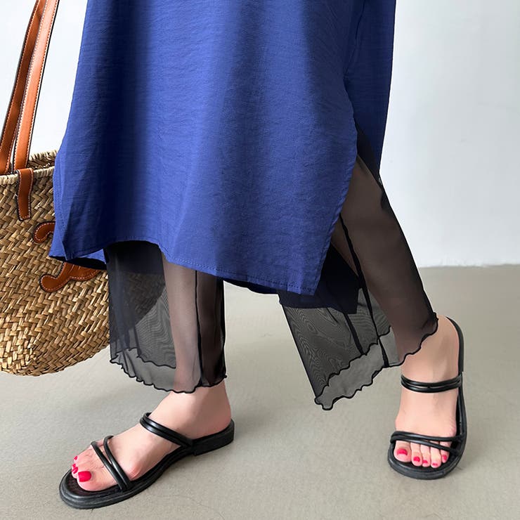 シアーレギンス チュールレギンス レギンスパンツ | COCOMOMO | 詳細画像2 