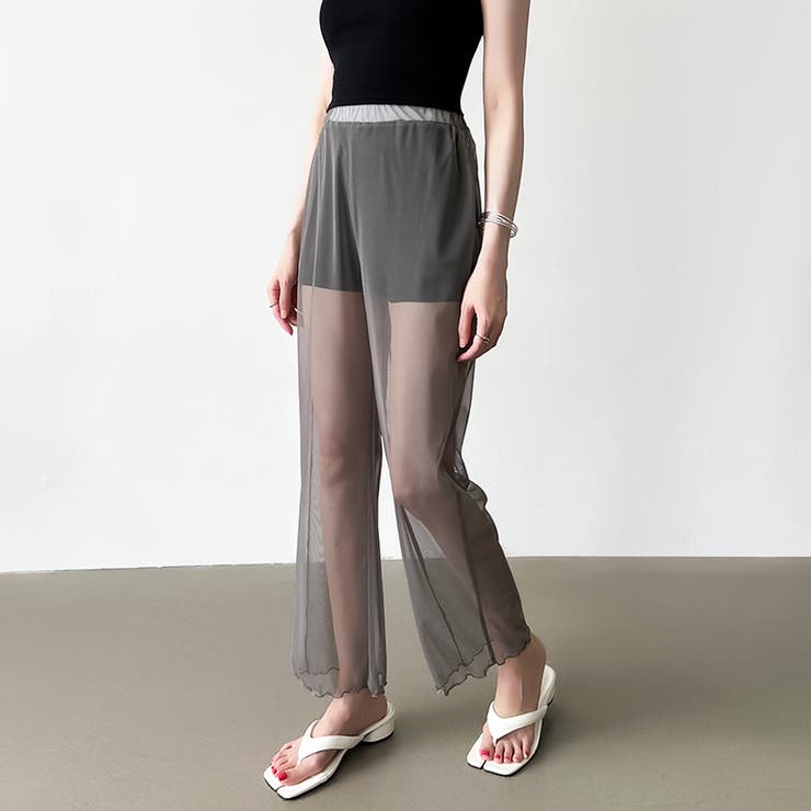 シアーレギンス チュールレギンス レギンスパンツ | COCOMOMO | 詳細画像23 