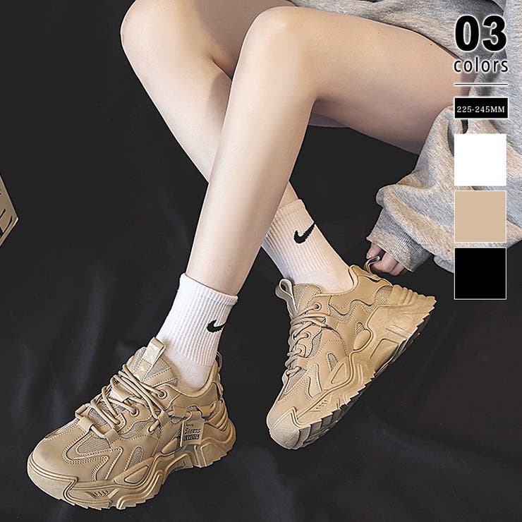 厚底スニーカー ダッドスニーカー シューズ | COCOMOMO | 詳細画像1 