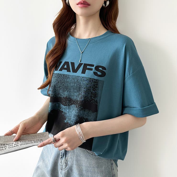 フォトプリントTシャツ ロゴtシャツ オーバーサイズ | COCOMOMO | 詳細画像5 