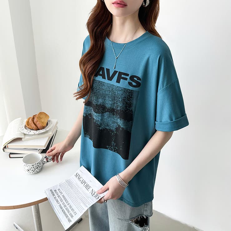 フォトプリントTシャツ ロゴtシャツ オーバーサイズ | COCOMOMO | 詳細画像8 