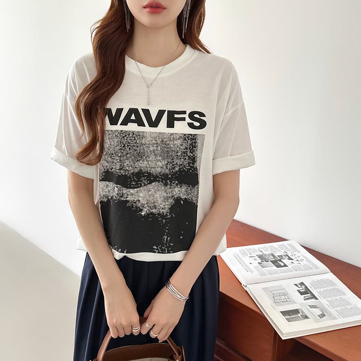 フォトプリントTシャツ ロゴtシャツ オーバーサイズ | COCOMOMO | 詳細画像16 