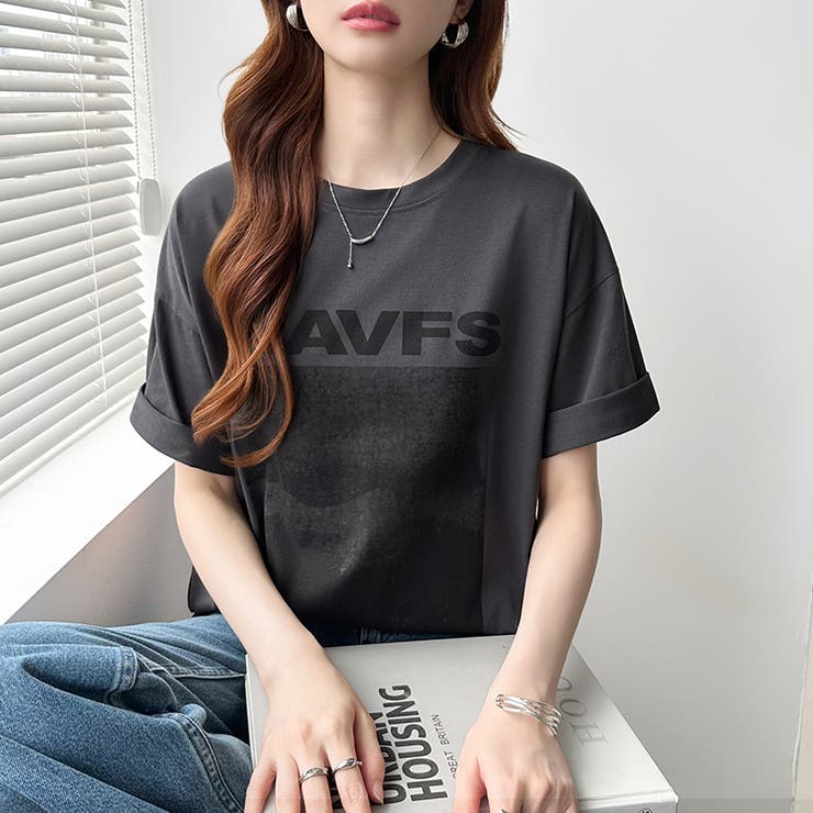 フォトプリントTシャツ ロゴtシャツ オーバーサイズ | COCOMOMO | 詳細画像25 