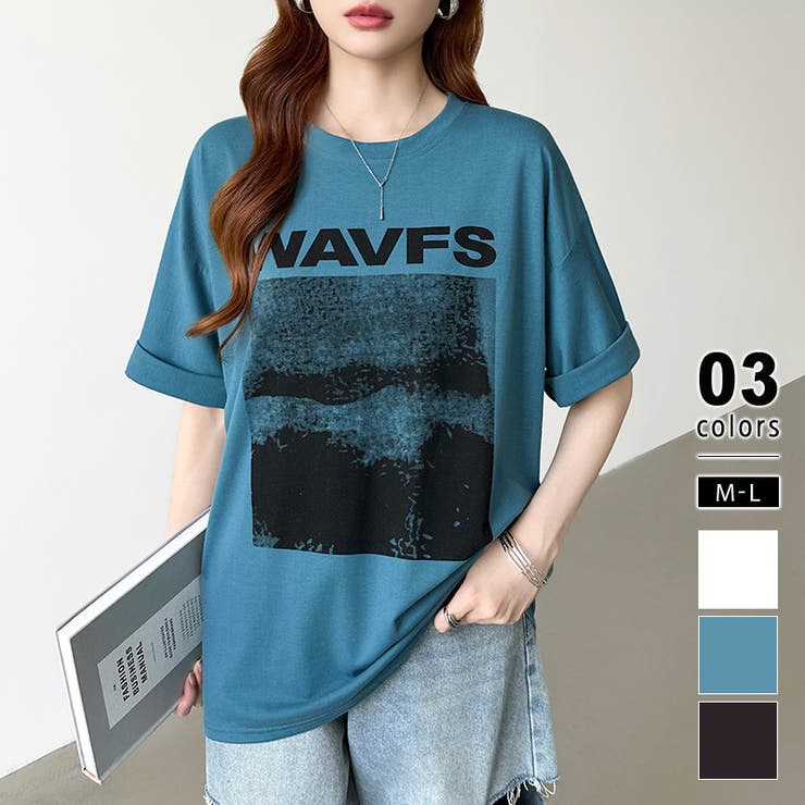 グリーン | フォトプリントTシャツ ロゴtシャツ オーバーサイズ | COCOMOMO