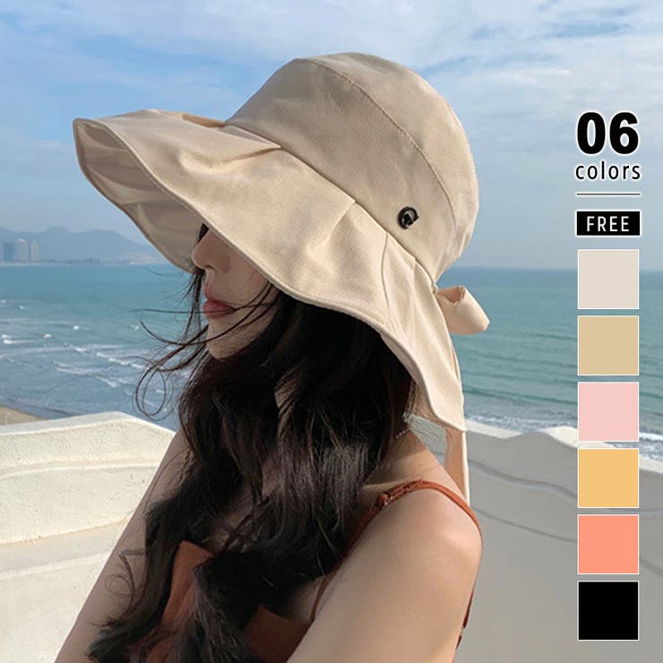 つば広ハット 帽子 日焼け対策 | COCOMOMO | 詳細画像1 