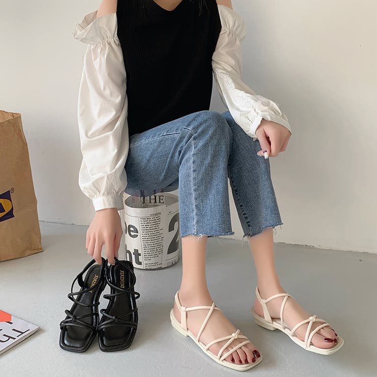 ストラップサンダル ナローストラップ サンダル | COCOMOMO | 詳細画像3 