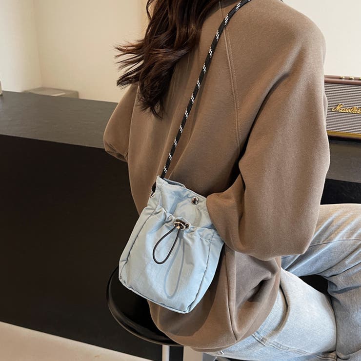 ミニショルダーバッグ サコッシュ ドロストバッグ | COCOMOMO | 詳細画像10 