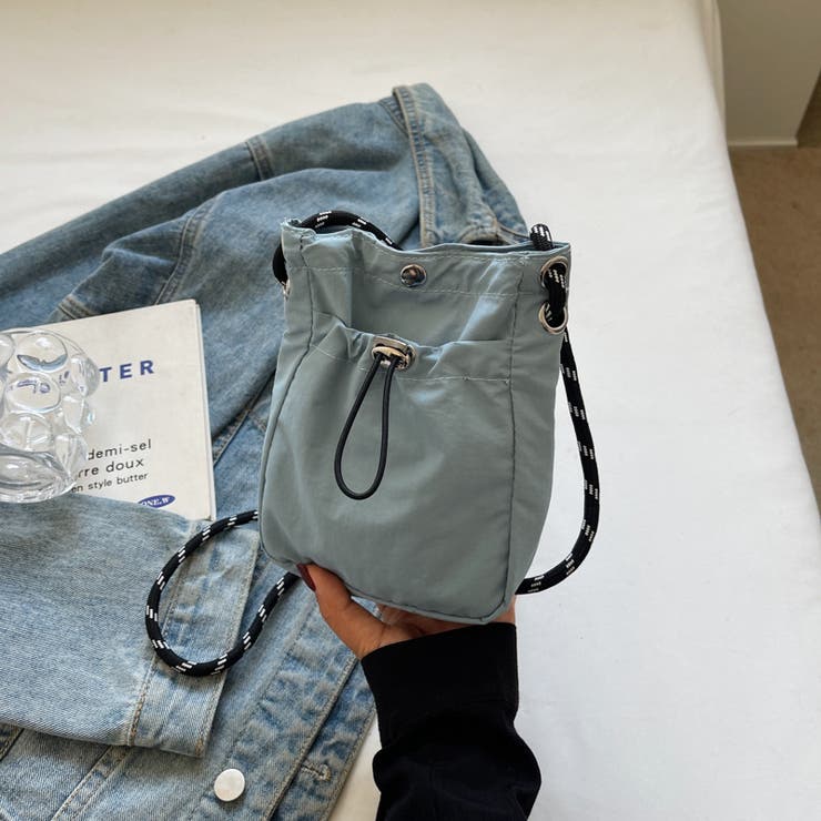 ミニショルダーバッグ サコッシュ ドロストバッグ | COCOMOMO | 詳細画像12 