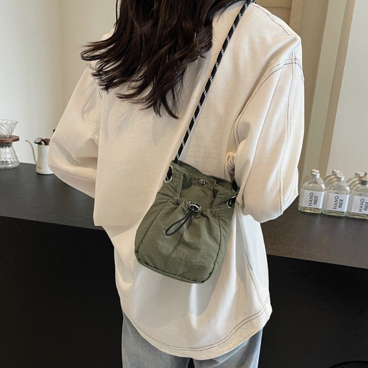 ミニショルダーバッグ サコッシュ ドロストバッグ[品番