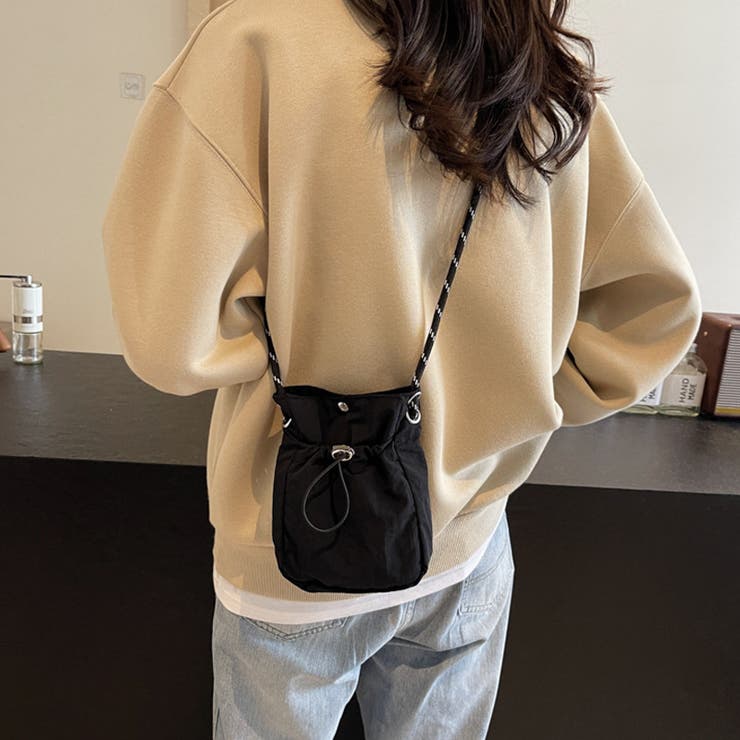 ミニショルダーバッグ サコッシュ ドロストバッグ | COCOMOMO | 詳細画像17 