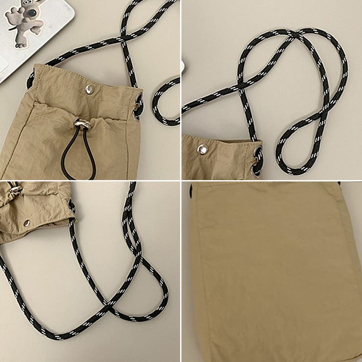 ミニショルダーバッグ サコッシュ ドロストバッグ | COCOMOMO | 詳細画像21 