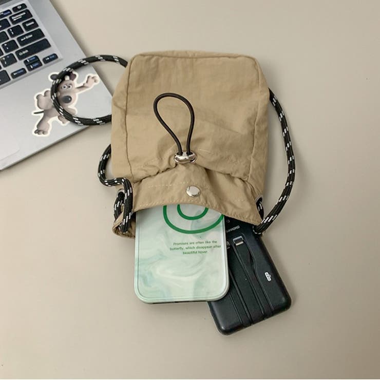 ミニショルダーバッグ サコッシュ ドロストバッグ[品番