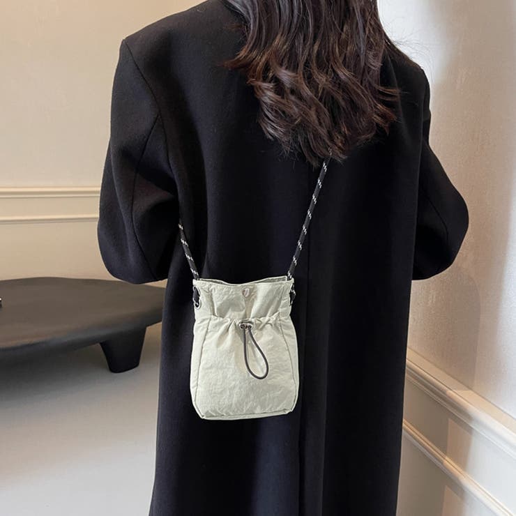 ミニショルダーバッグ サコッシュ ドロストバッグ | COCOMOMO | 詳細画像1 